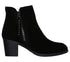 Ghete casual, dama, SKECHERS Taxi Don't Trip, 48459-BLK negru, piele intoarsa